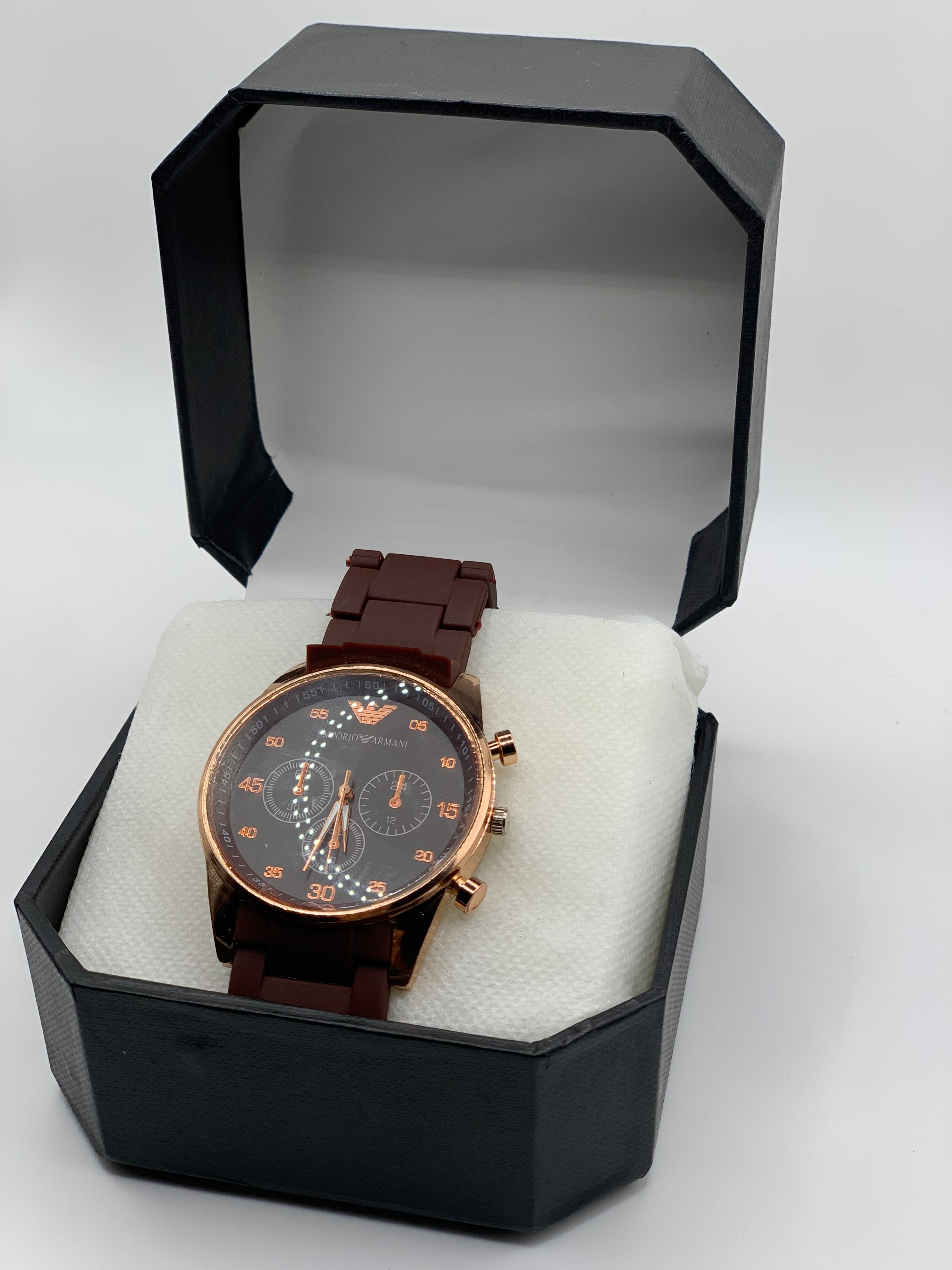Dark Brown Chronograph Men’s Watch